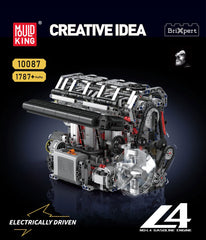 Mould King 10087 Motorised L4 Gasoline Engine Building Set | 1,787 Pcs
