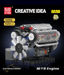 Mould King 10088 Motorised V8 Engine Building Set | 535 Pcs