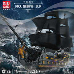 MOULD KING 13186 Black Pirate Ship Building Model Set | 4,794 PCS