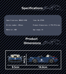 Mould King 27040 No. 911 Targa Car Model Building Set | 366 PCS