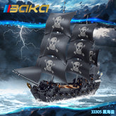 BK33305 Black Pirate Ship
