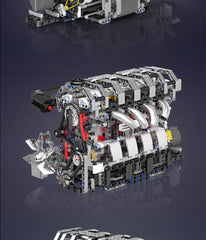 Mould King 10087 Motorised L4 Gasoline Engine Building Set | 1,787 Pcs