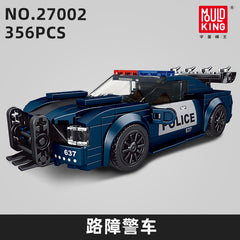 Mould King 27002 The Barricade Police Mini Sports Car Building Set | 356 PCS