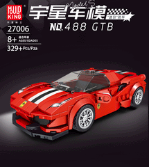 Mould King 27006 The 488 GTB Mini Sports Car Building Set | 329 PCS