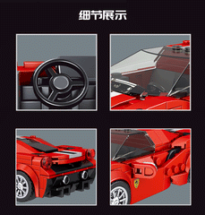 Mould King 27006 The 488 GTB Mini Sports Car Building Set | 329 PCS