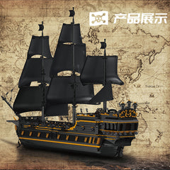 MOULD KING 13186 Black Pirate Ship Building Model Set | 4,794 PCS