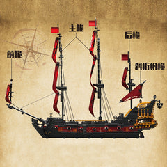 Mould King 13109 Queen Pirate Ship Model Building Set | 3,251 PCS