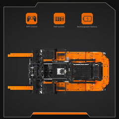 Mould King 17044/17045 Heavy-Duty Forklift Remote Controlled Building Set | 4,579 Pcs