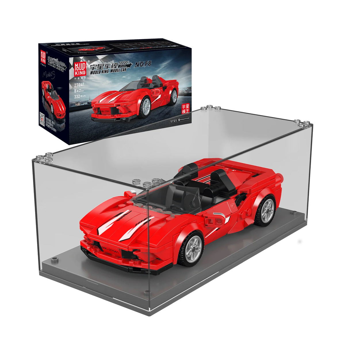 MOULD KING 27041 F8 Supercar Model Building Set | 332 PCS