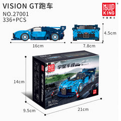Mould King 27001 The Vision GT Mini Sports Car Building Set | 336 PCS